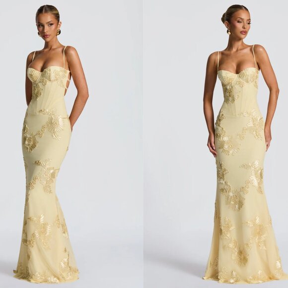 Babyboo Nefertiti Maxi Dress - Lemon - Picture 2 of 2